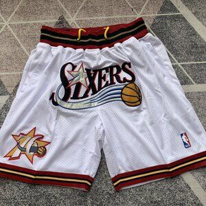 Philadelphia 76ers White Shorts